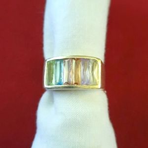 925 Sterling Rainbow Ring.